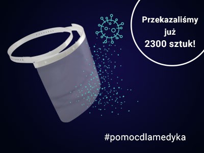2000 szt. ochronnych przyłbic dla poznańskich szpitali i 300 szt. przyłbic dla swarzędzkich służb #pomocdlamedyka