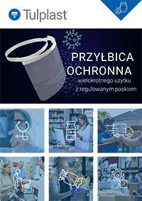 Przyłbica ochronna na twarz z regulowanym